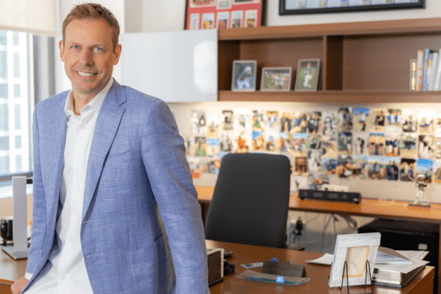 Photo of VNS Health SEO Dan Savitt in his office