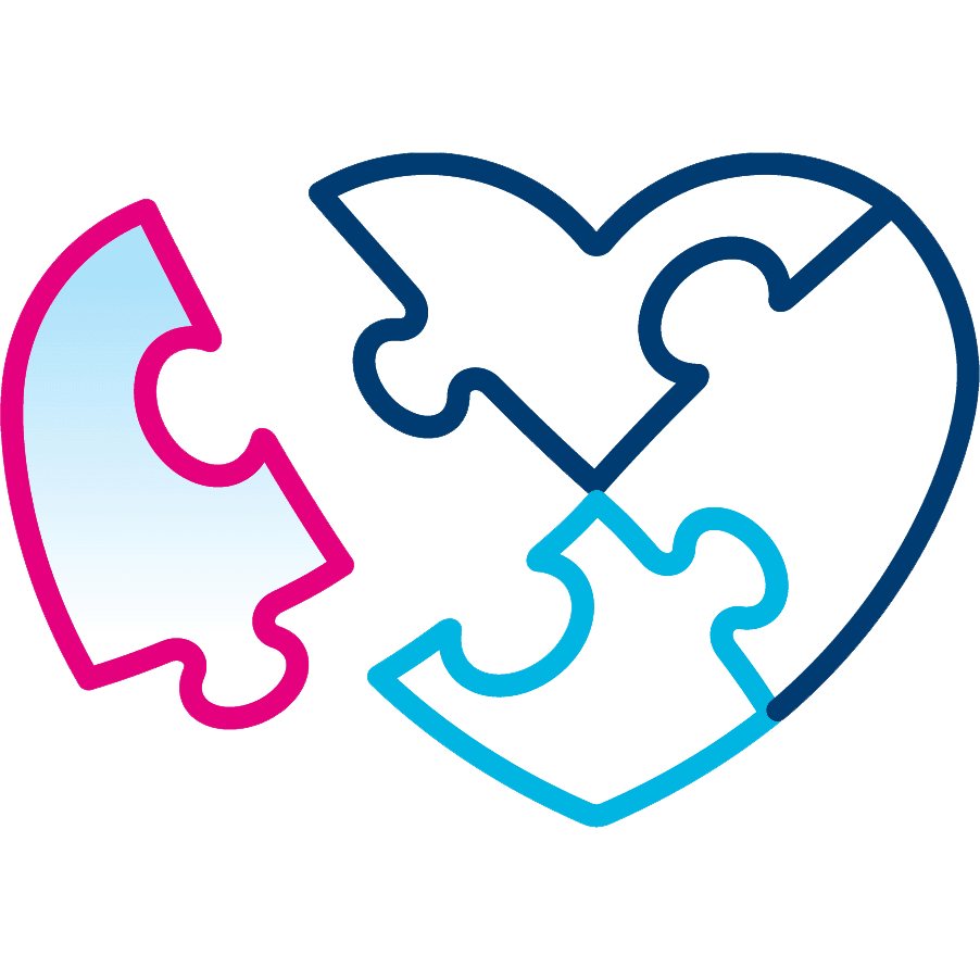 heart puzzle icon