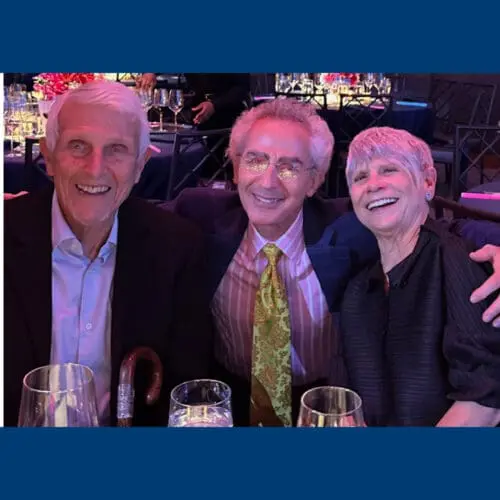 VNS Health donors Joel and Caren Camche accompanied by Tony Martignetti.