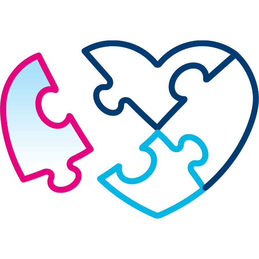 heart puzzle icon