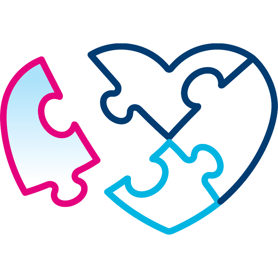 heart puzzle icon