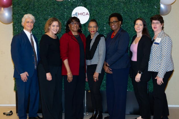 vns health team members receiving the trailblazer award from the hcanys
