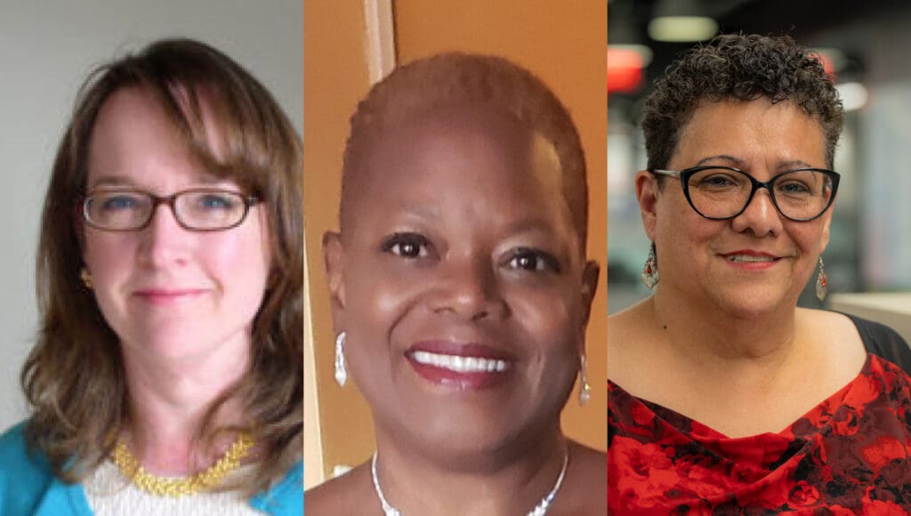 headshots of Margaret Mcdonald, Grace McGhee, and Rosa Marcus